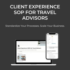 Client Experience SOPs for Travel Advisors